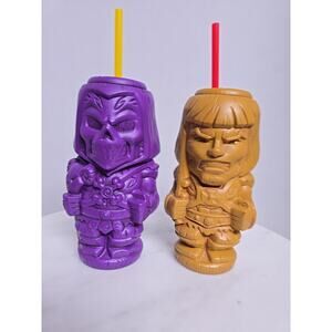 Geeki Tikis Masters Of The Universe Plastic Tumbler Set of 2 He-Man & Skeletor